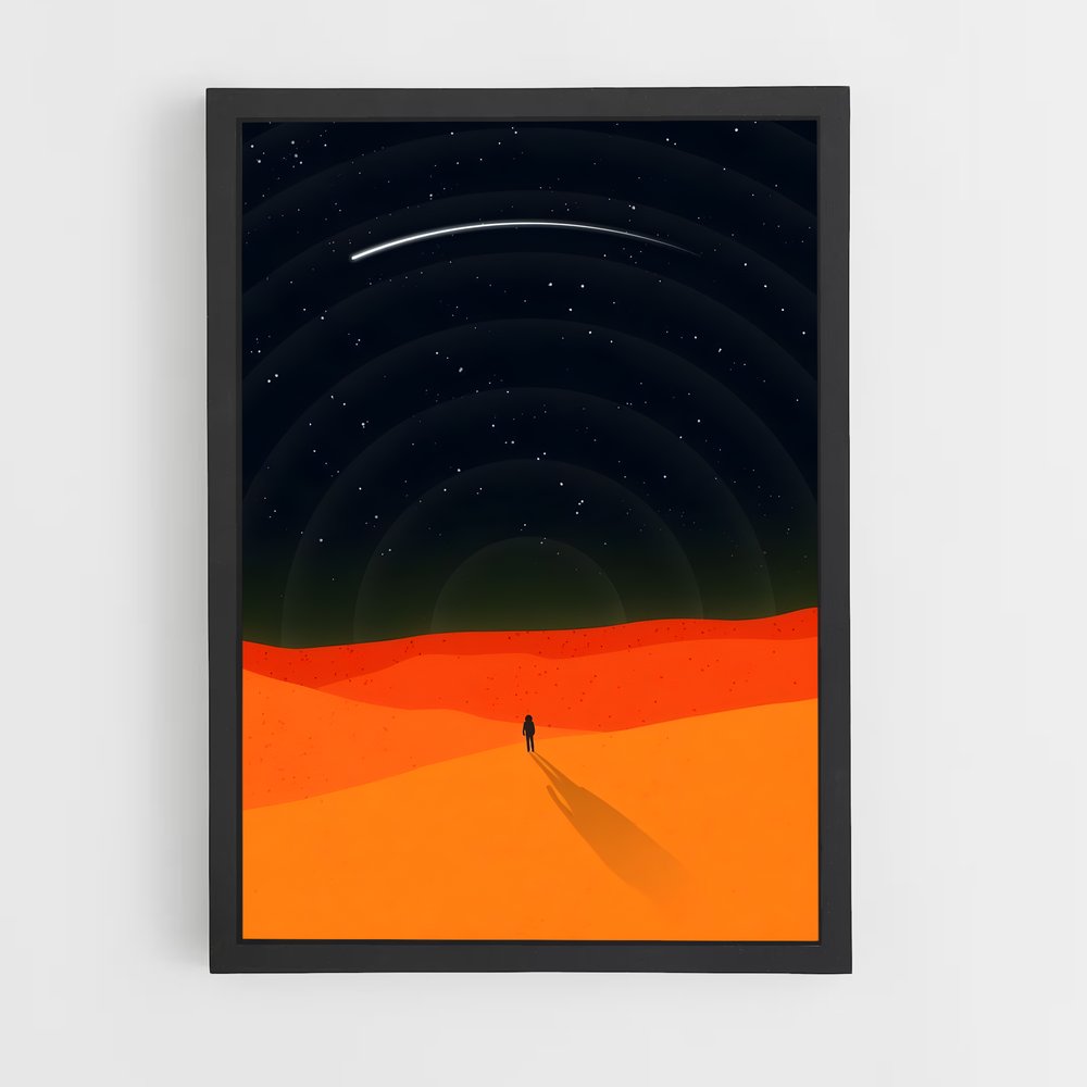 Poster Étoile du Désert – affiche Art spatial (vue 2)